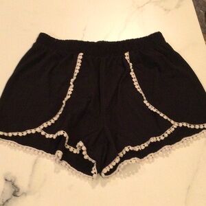Rue 21/ Women's black Shorts with White Trim, medium